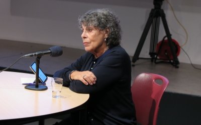 Foto Hanneke Groenteman tijdens de Sobibor bijeenkomst