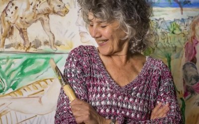 Hella de Jonge in haar atelier