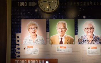 Foto's van Eva, Henk en Nelly nu.