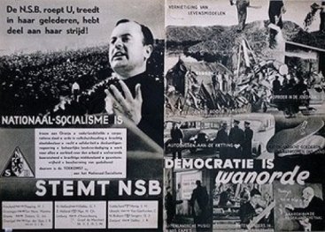 Poster Stemt NSB, democratie is wanorde
