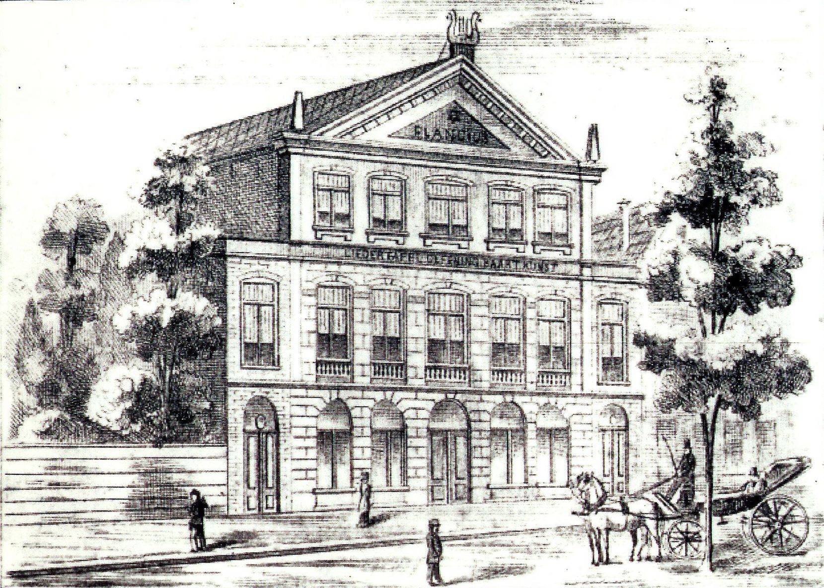 The Plancius Building in de 19th century 