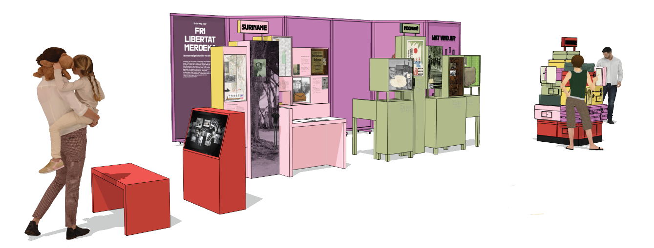 Impressie van de tentoonstelling Fri, Libertat, Merdeka